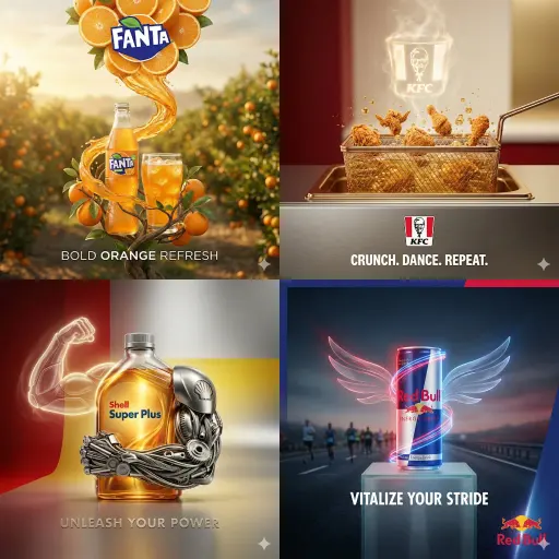 Create a realistic yet surreal creative advertisement for [PRODUCT NAME] in the...