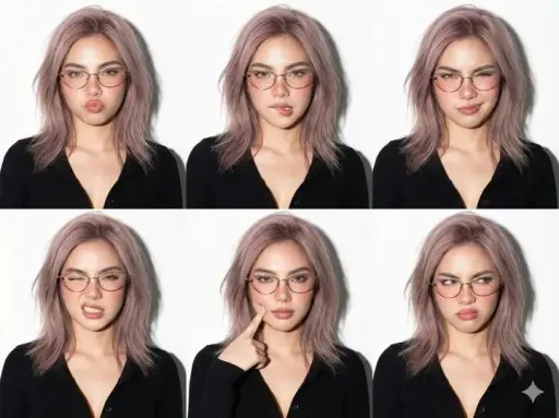 Un collage fotografico professionale in una griglia 2x3 con sei diversi primi pi...