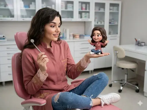 IO E IL MIO PICCOLO 3D CHIBI IN UFFICIO Ritratto cinematografico ultra-realistic...