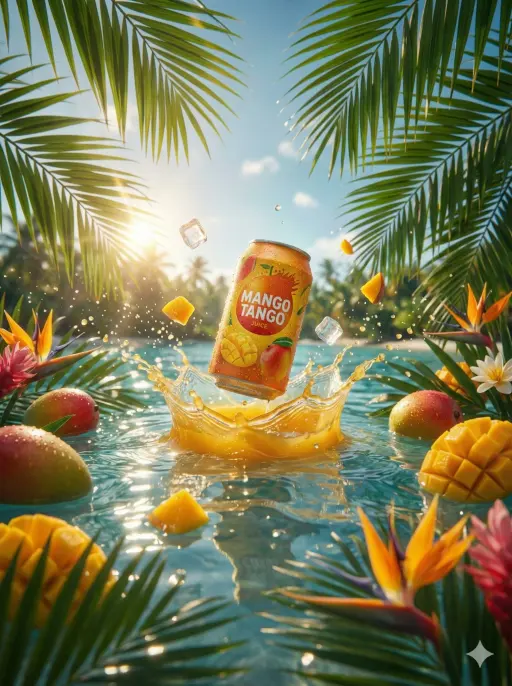Ein hyper-realistisches kommerzielles Produktfotografie-Shot einer mit Kondenswa...