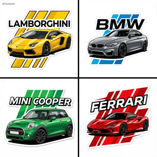 Create a high-quality vector art illustration of a [COLOR] [BRAND + MODEL] viewe...