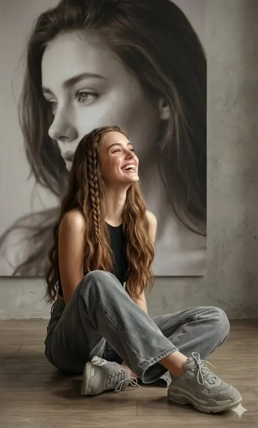 Using the provided photos, create a highly detailed, professional, hyperrealisti...