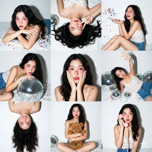 { "model": "Nano Banana Pro (Gemini)", "prompt": { "layout": { "type": "3x3 사진 콜...