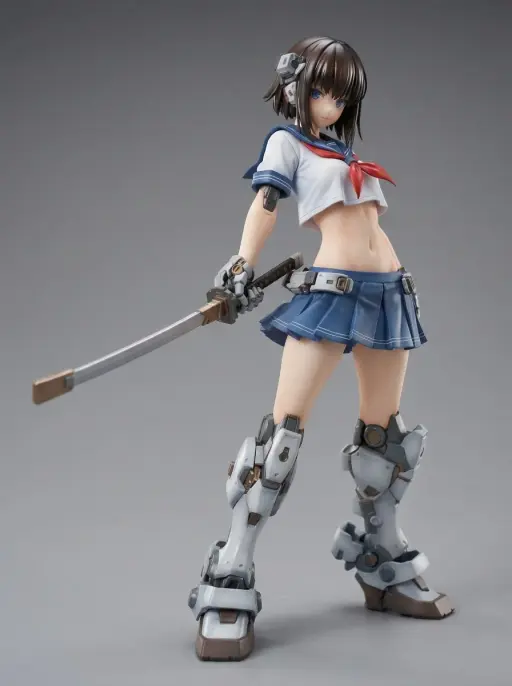 Studentessa liceale Armored Mecha Girl Figura in scala 1/7 Materiali: PVC, ABS P...