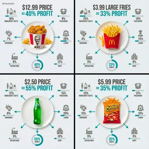 Ultra-clean top-down (90° flat lay) infografica. Piatto o tazza bianco/a centrat...