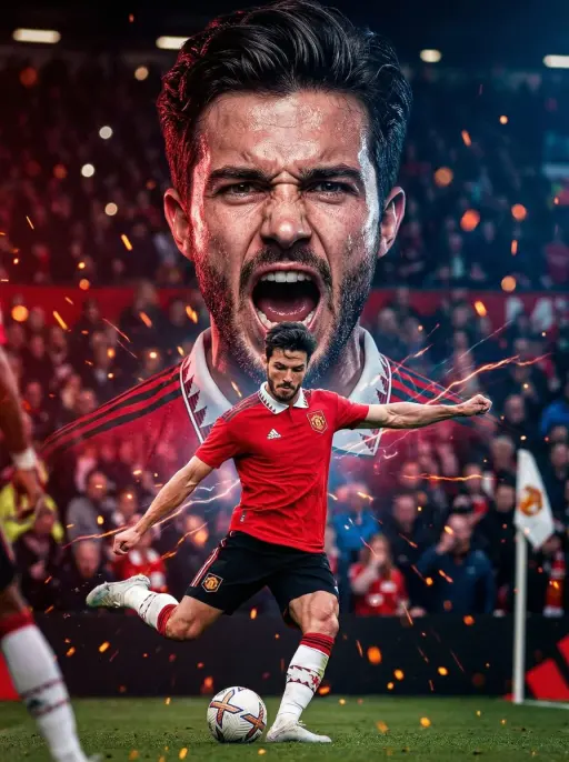 Ultra-realistic cinematic poster calcistico in stile Premier League d'élite, con...
