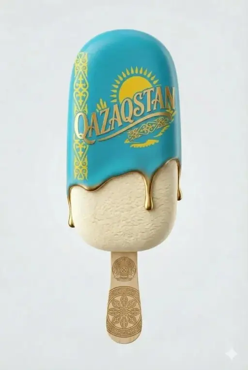 A minimalist, ultra-realistic product shot of a premium ice cream bar inspired b...