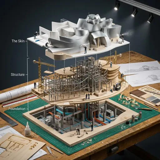 Variabile di Input: [Any Famous Building - Guggenheim, Burj Khalifa, Sydney Oper...