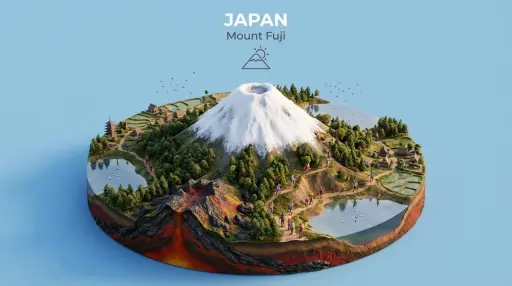 Crea un diorama 3D in miniatura isometrico che metta in risalto il monumento nat...