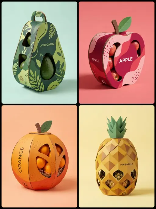 A high-quality professional product photography of a creative structural packagi...