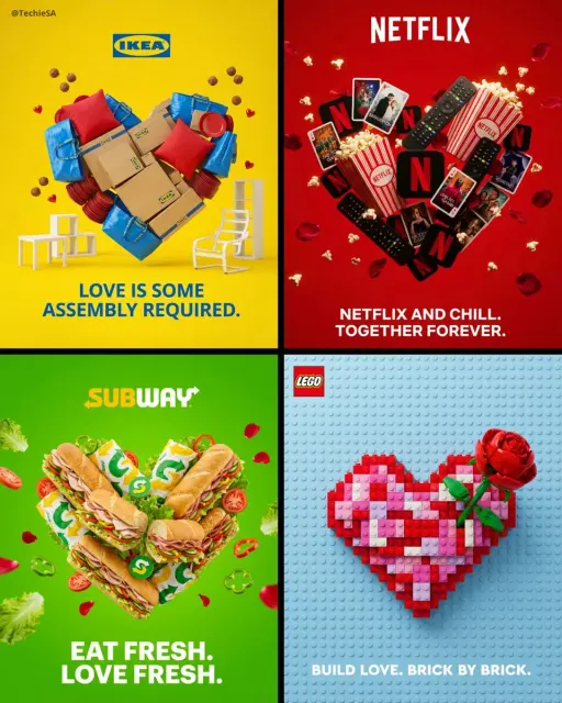 Create a professional Valentine’s Day advertisement for [BRAND] in 4:5 aspect ra...