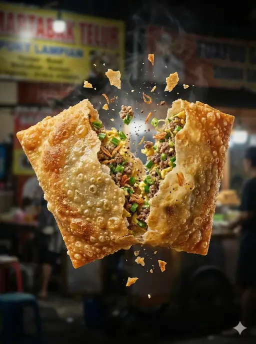 Ultra-realistic high-speed food photography of a crispy golden fried snack break...