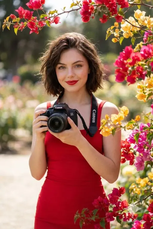 Create hyper-realistic 16k quality image of A young woman with a slightly dark m...