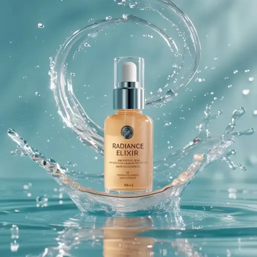 Luxury skincare commercial, ultra-premium aesthetic. Use the provided product im...