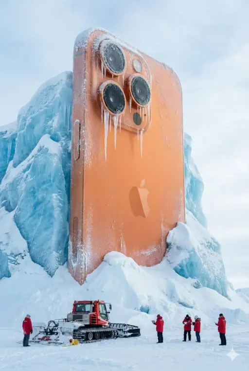 Hyper-realistic 8k cinematic photograph, low-angle wide lens. A giant Coca-Cola...