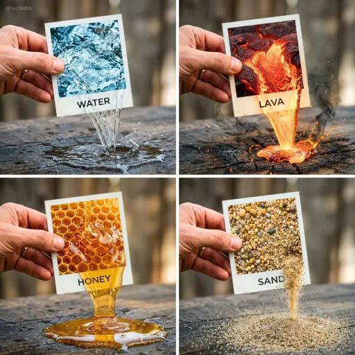 A hyper-realistic 3D photo concept showing a hand holding a square polaroid phot...