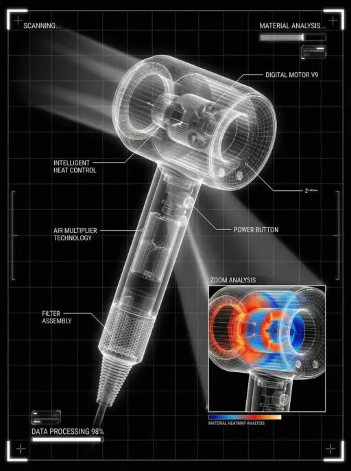 You are a world-class director of industrial visualization and a futuristic inte...