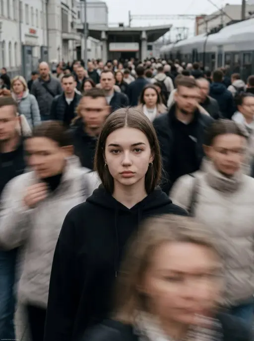 Cinematic motion-blur photography shot on a Leica SL3 with a 50mm Summilux at f/...