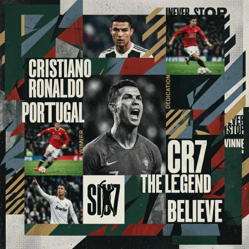 Create a digital modern maximalism style sports collage of [TEAm Name] [Player n...