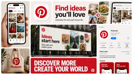 Create a 16:9 horizontal bento-grid brand collage for [BRAND NAME] in a polished...