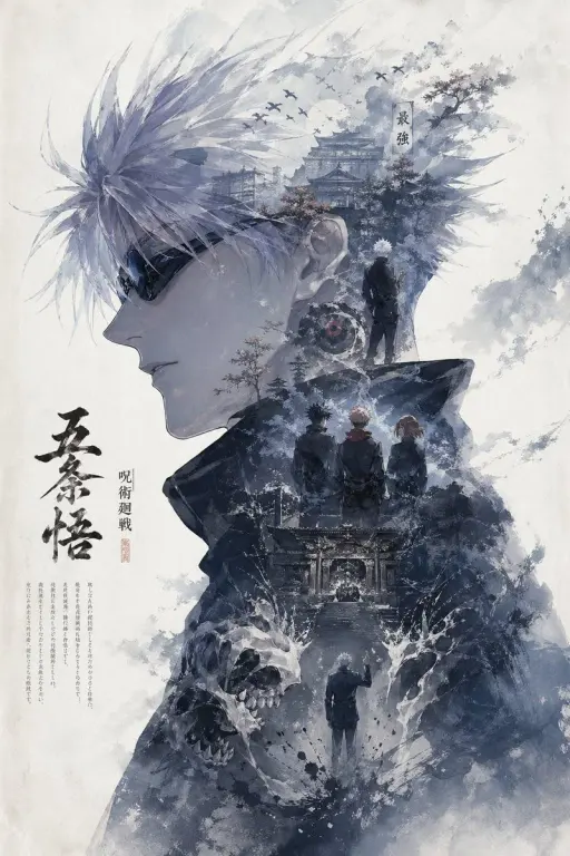 "Frieren: Beyond Journey's End"를 바탕으로 한 수집용 에픽 포스터를 생성합니다. 캐릭터 프리렌의 크고 우아한 측면 실루...